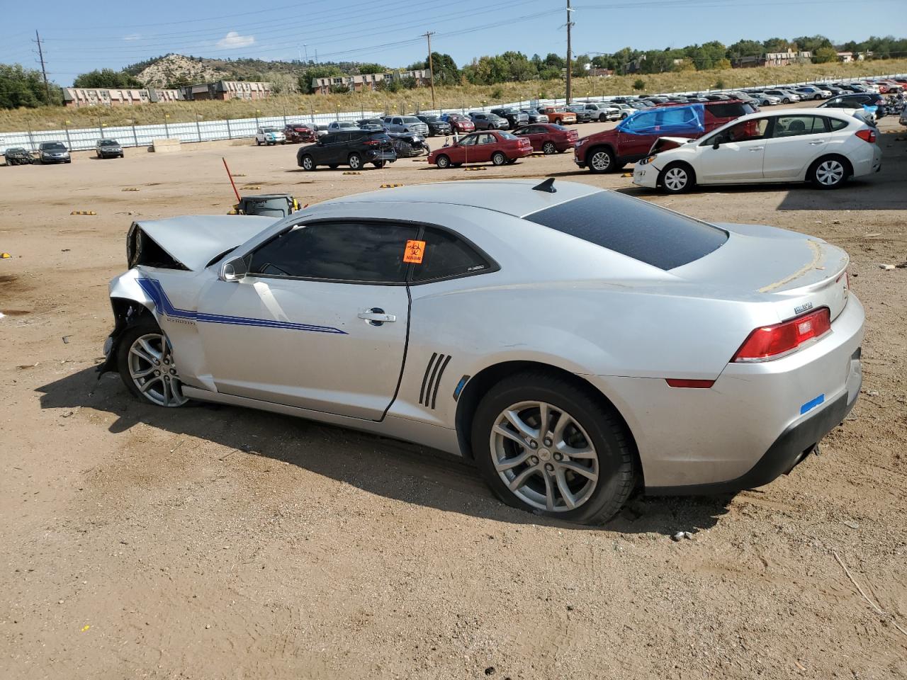 2014 Chevrolet Camaro VIN 2G1FA1E30E9261859 Copart auction photo, front end / rear end damage thumbnail 2