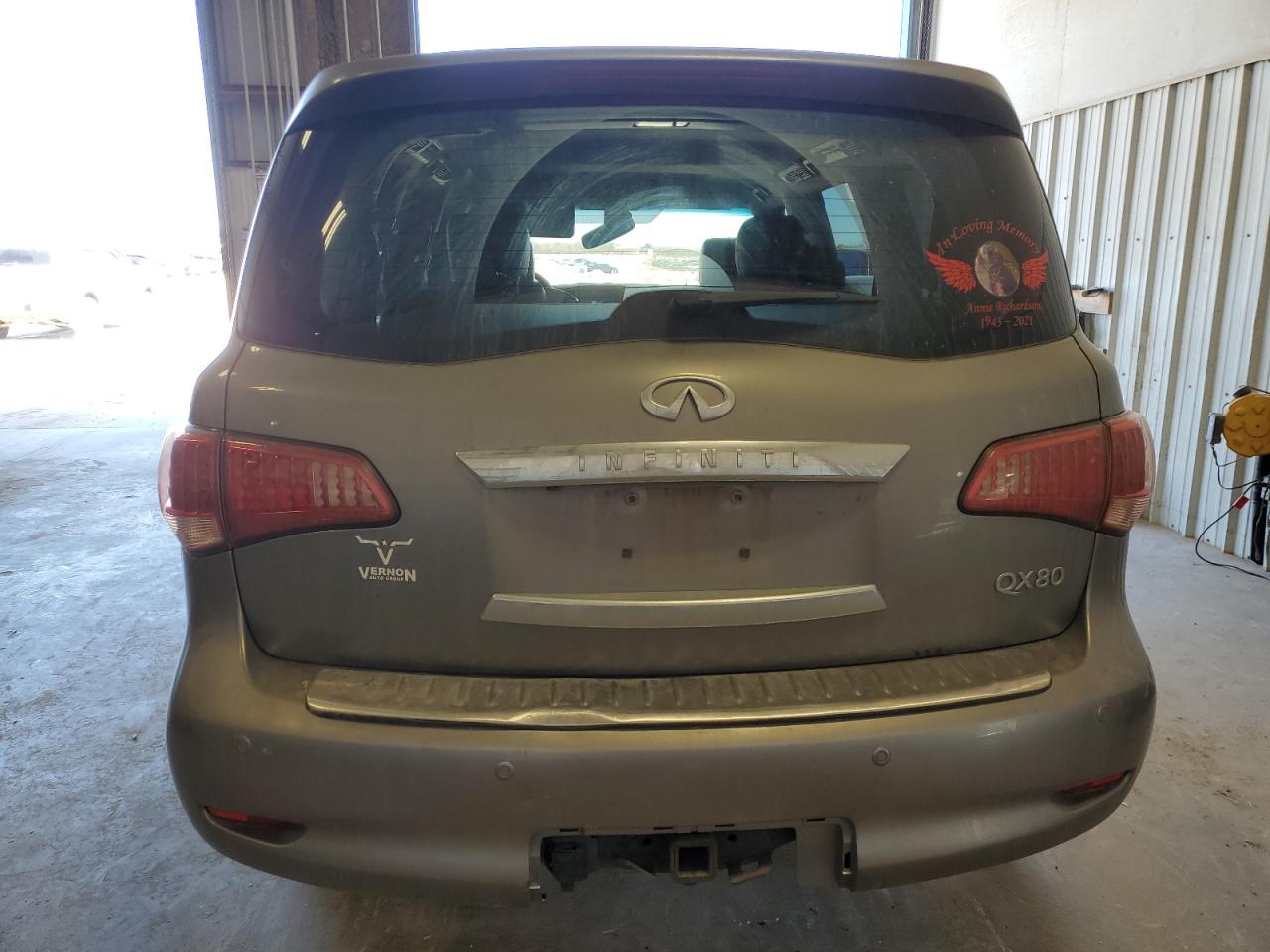 2014 Infiniti QX80 VIN JN8AZ2NF8E9553831 Copart auction photo, front end / minor dent/scratches damage thumbnail 6