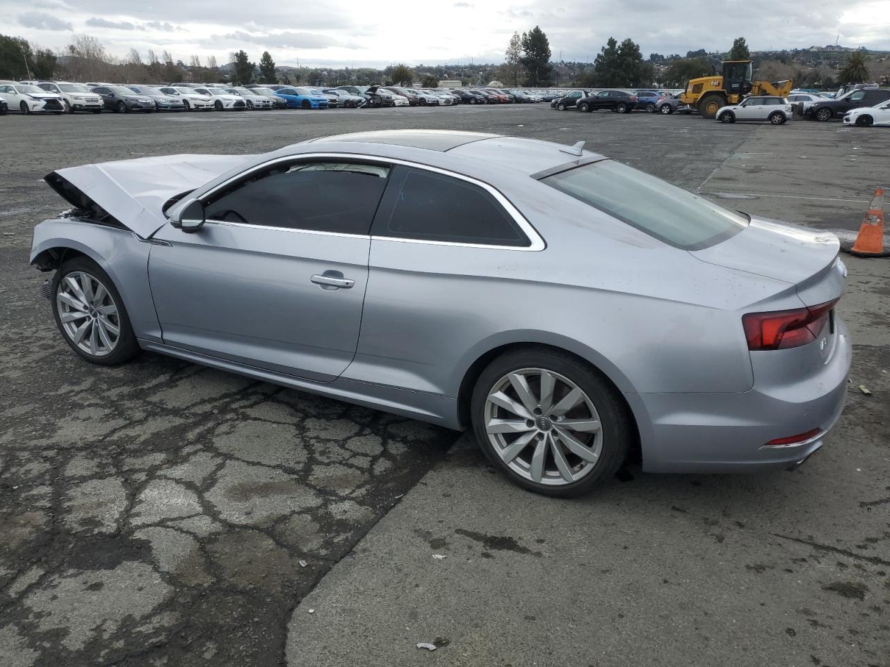 2018 Audi A5 VIN WAURNAF59JA090808 Copart auction photo, front end / side damage thumbnail 2