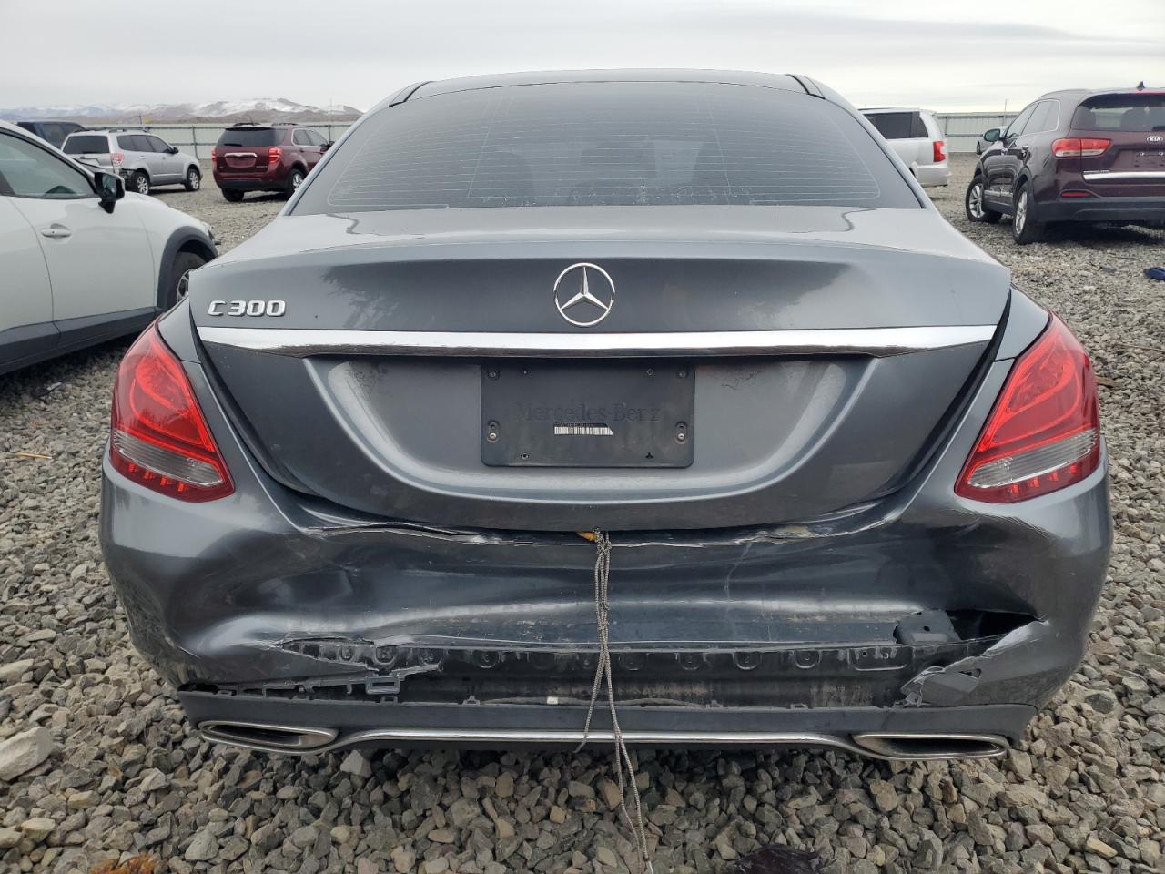 2017 Mercedes-Benz C-klasse VIN 55SWF4JB0HU232920 Copart auction photo, rear end damage thumbnail 6