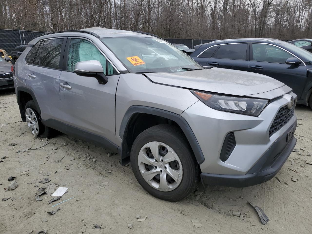 2019 Toyota RAV 4 VIN 2T3G1RFV2KC056542 Copart auction photo, side / top/roof damage thumbnail 4