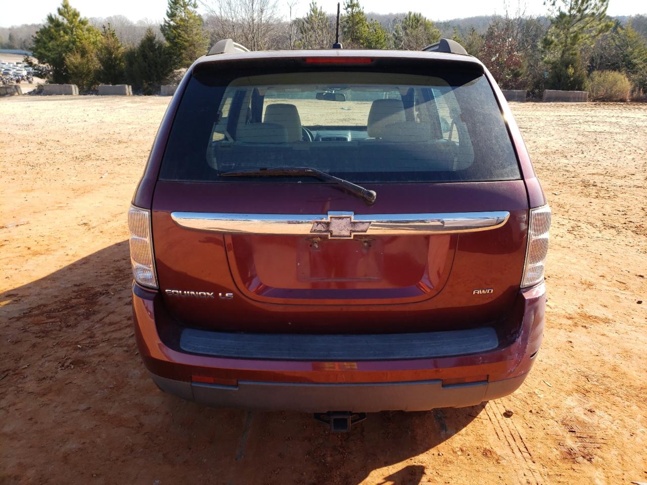 2007 Chevrolet Equinox VIN 2CNDL23F476047095 Copart auction photo, front end / rear end damage thumbnail 6