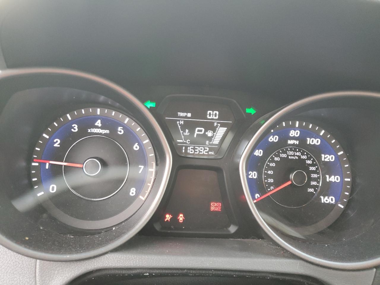 2015 Hyundai Elantra VIN 5NPDH4AE1FH631816 Copart auction photo, front end damage thumbnail 9