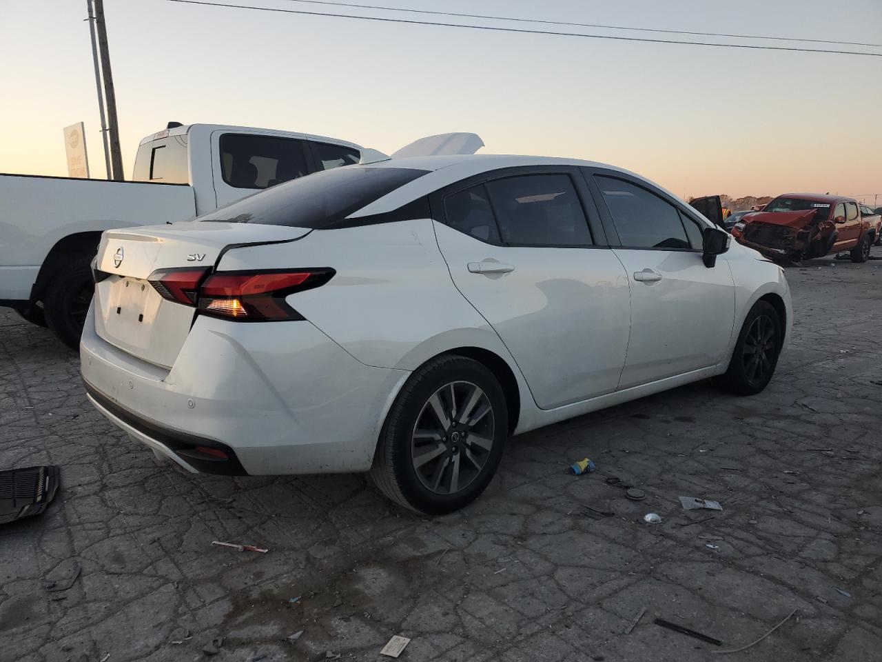 2021 Nissan Versa VIN 3N1CN8EV2ML886593 Copart auction photo, front end damage thumbnail 3