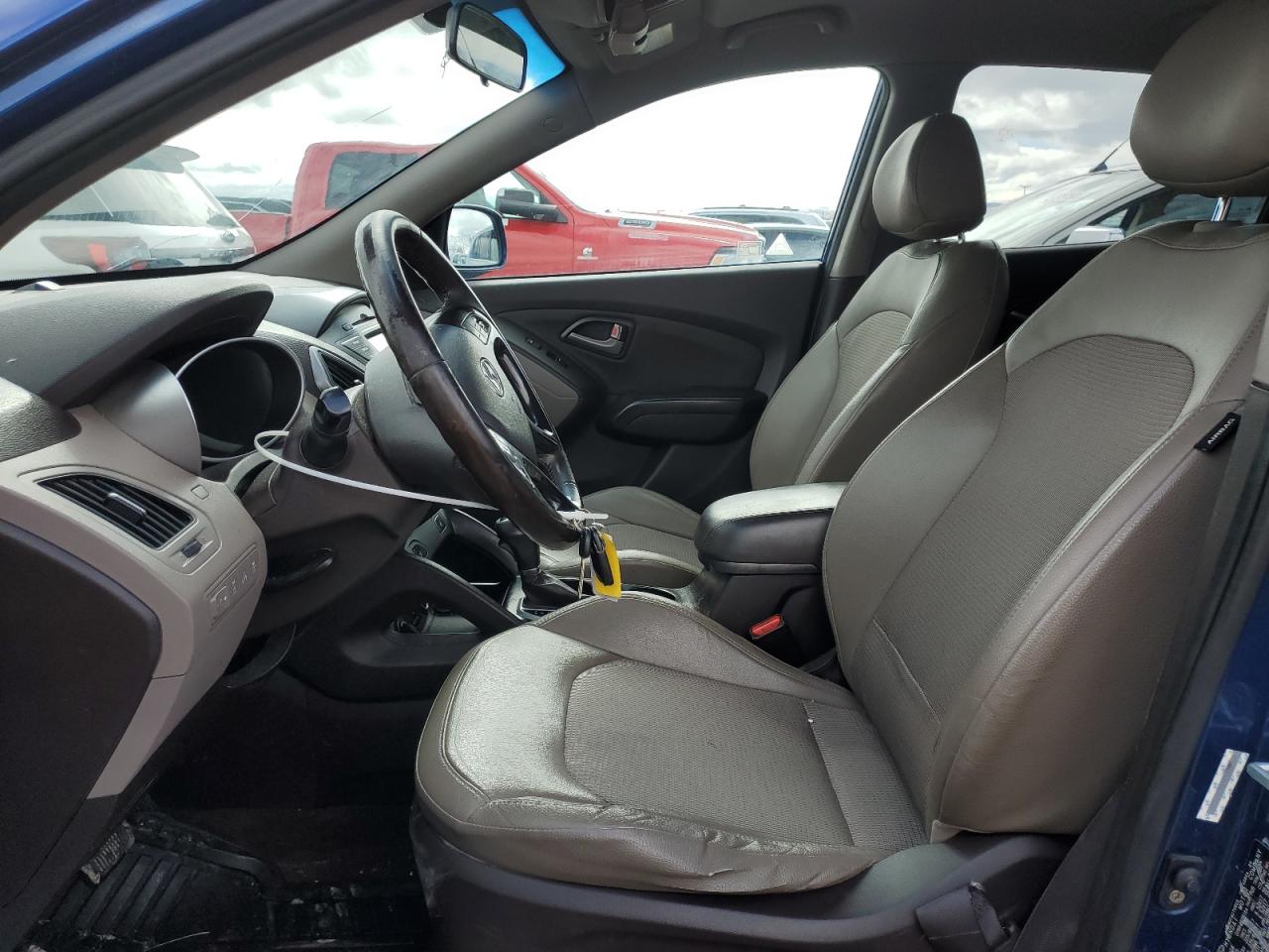 2014 Hyundai Tucson VIN KM8JUCAG7EU885900 Copart auction photo, side damage thumbnail 7