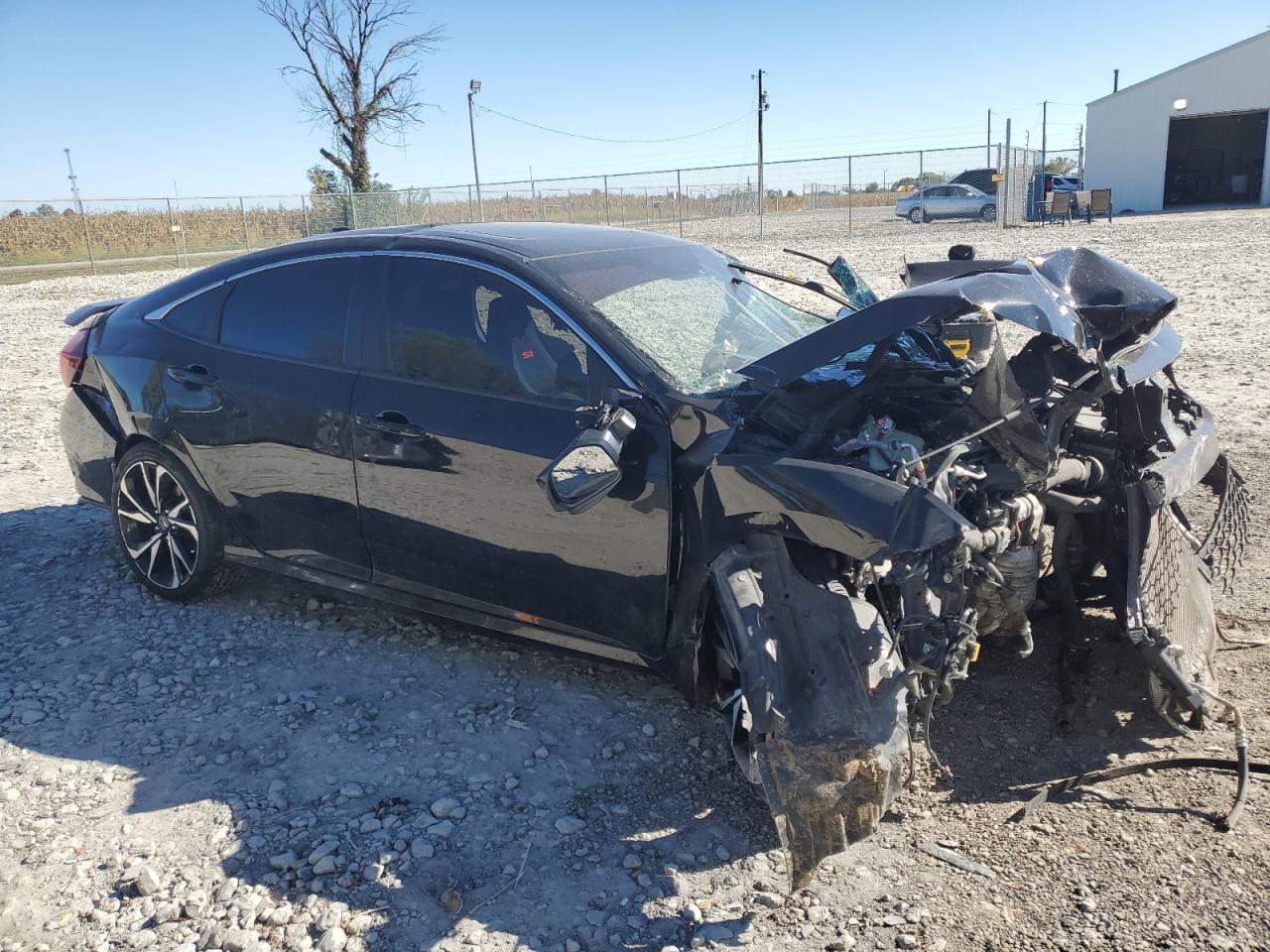 2019 Honda Civic VIN 2HGFC1E51KH700640 Copart auction photo, all over damage thumbnail 4