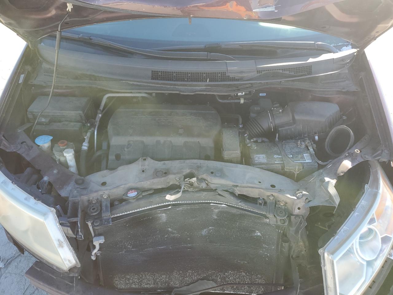 2012 Honda Odyssey VIN 5FNRL5H64CB052242 Copart auction photo, front end / side damage thumbnail 12
