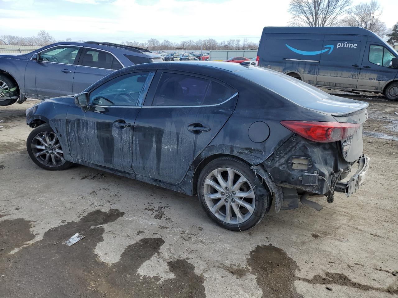 2016 Mazda 3 VIN JM1BM1W35G1298327 Copart auction photo, front end / rear end damage thumbnail 2