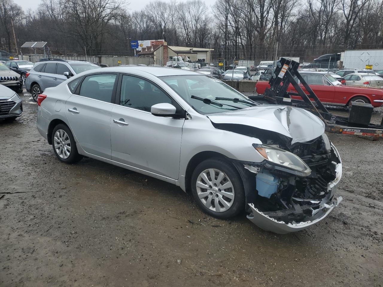 2017 Nissan Sentra VIN 3N1AB7AP9HY406432 Copart auction photo, front end damage thumbnail 4