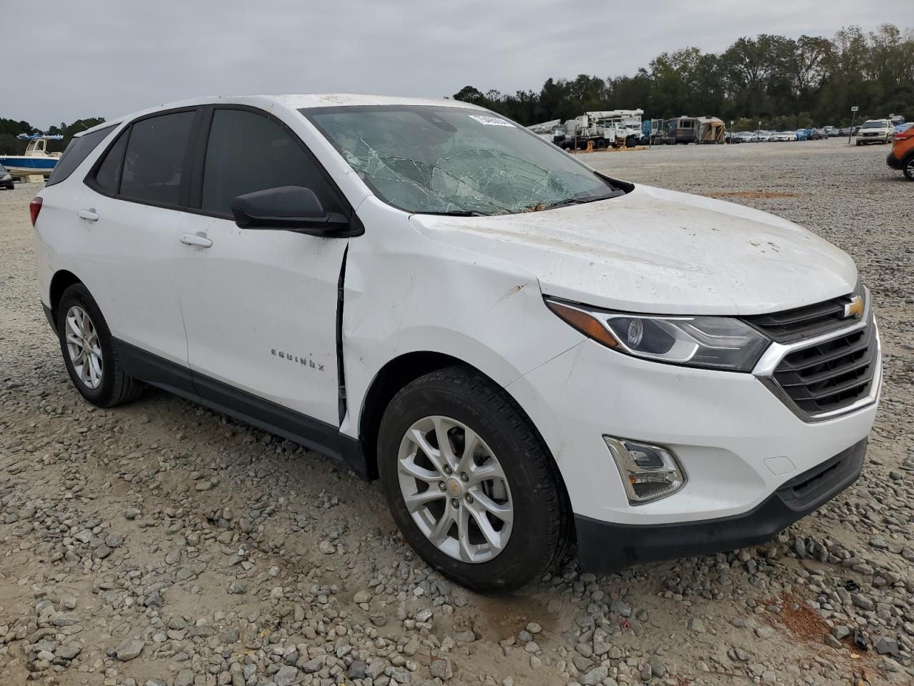 2020 Chevrolet Equinox VIN 2GNAXHEV7L6101915 Copart auction photo, top/roof / front end damage thumbnail 4
