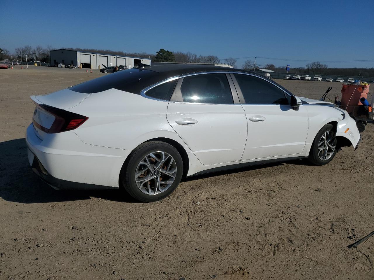 2023 Hyundai Sonata VIN KMHL64JA8PA294399 Copart auction photo, front end / side damage thumbnail 3