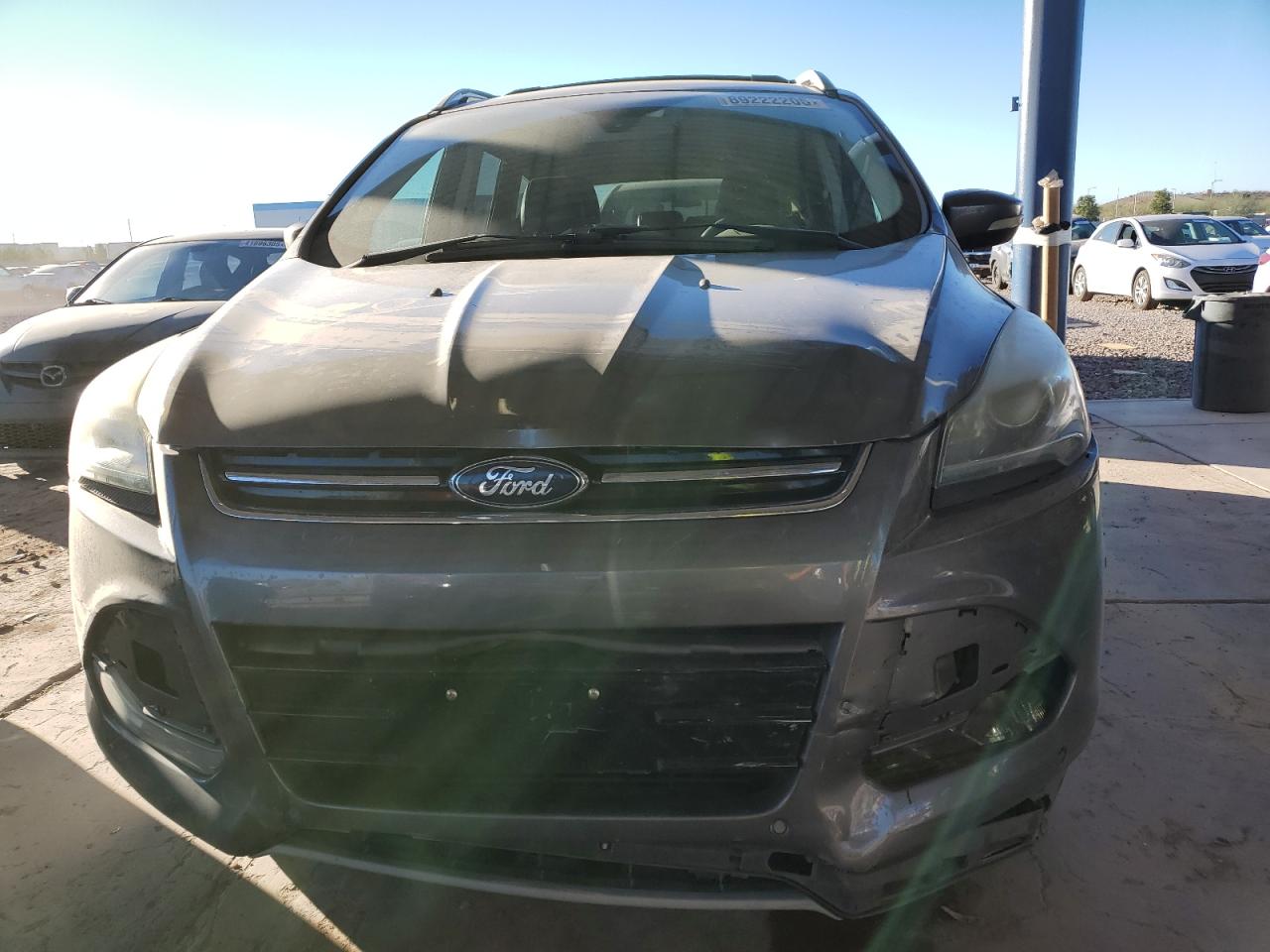 2013 Ford Escape VIN 1FMCU0J96DUB55743 Copart auction photo, front end damage thumbnail 5