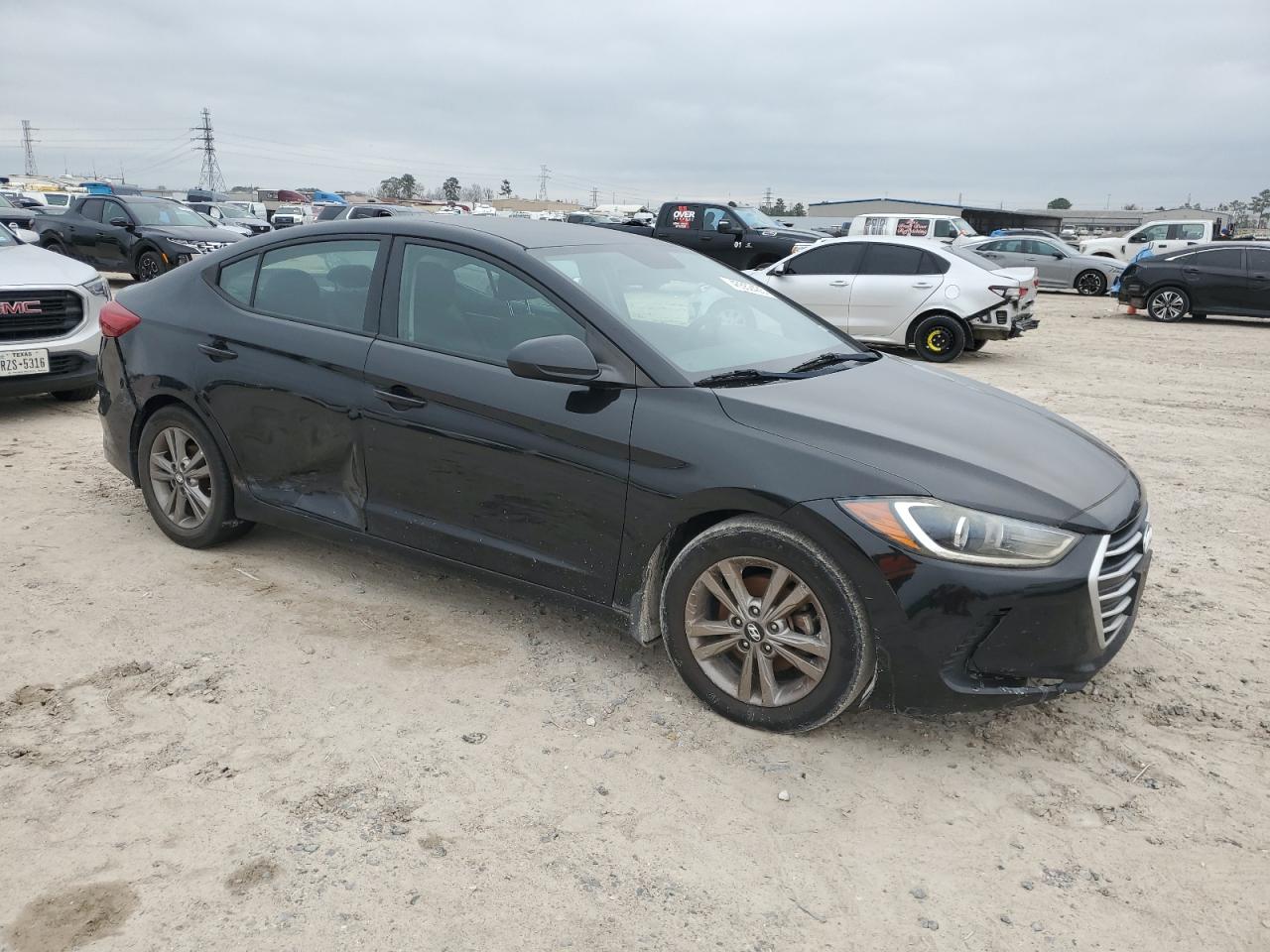 2018 Hyundai Elantra VIN 5NPD84LF3JH223137 Copart auction photo, side / rear end damage thumbnail 4