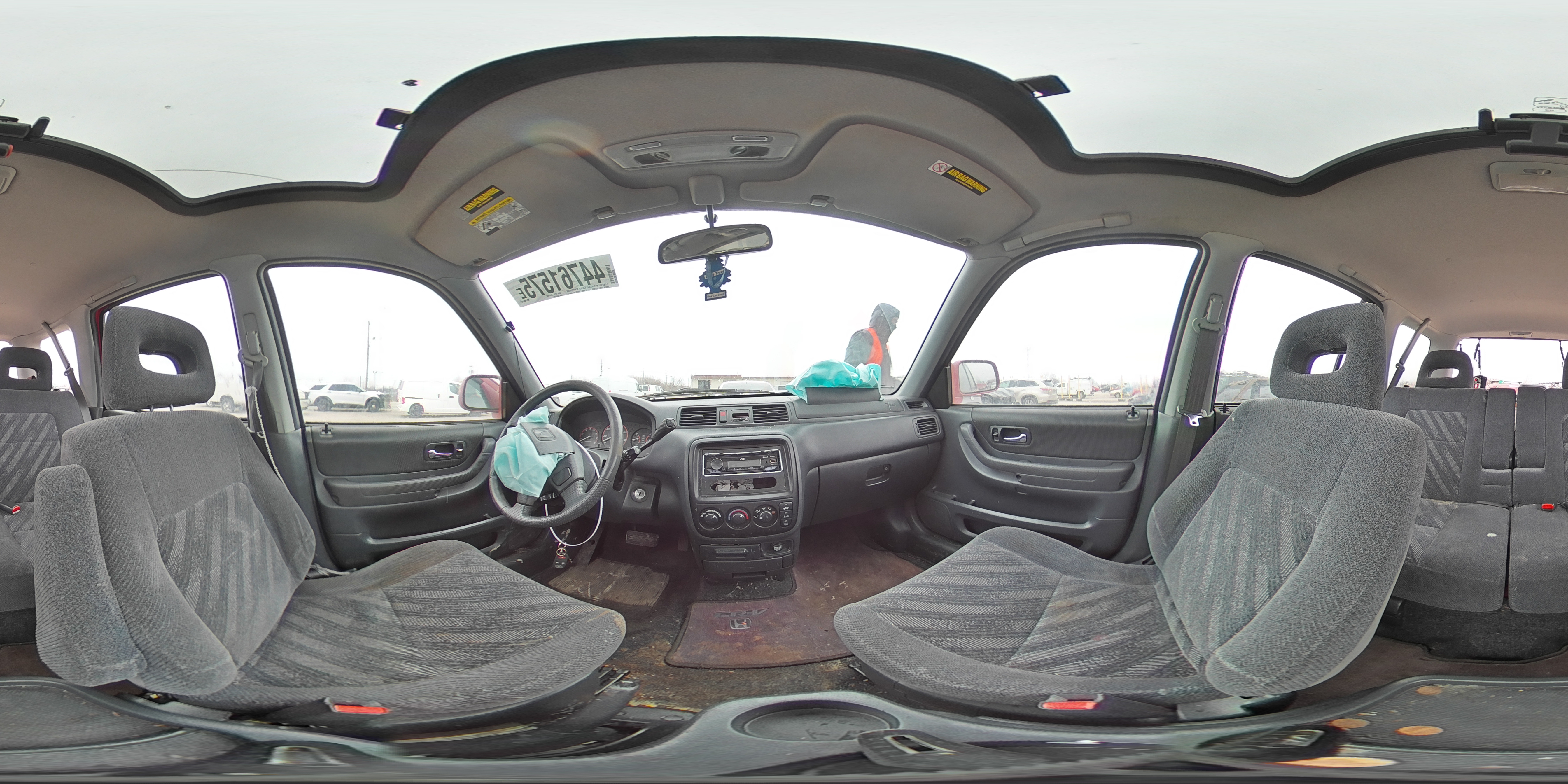 2000 Honda CR-V VIN JHLRD1865YC029730 Copart auction photo, rear end / front end damage thumbnail 14