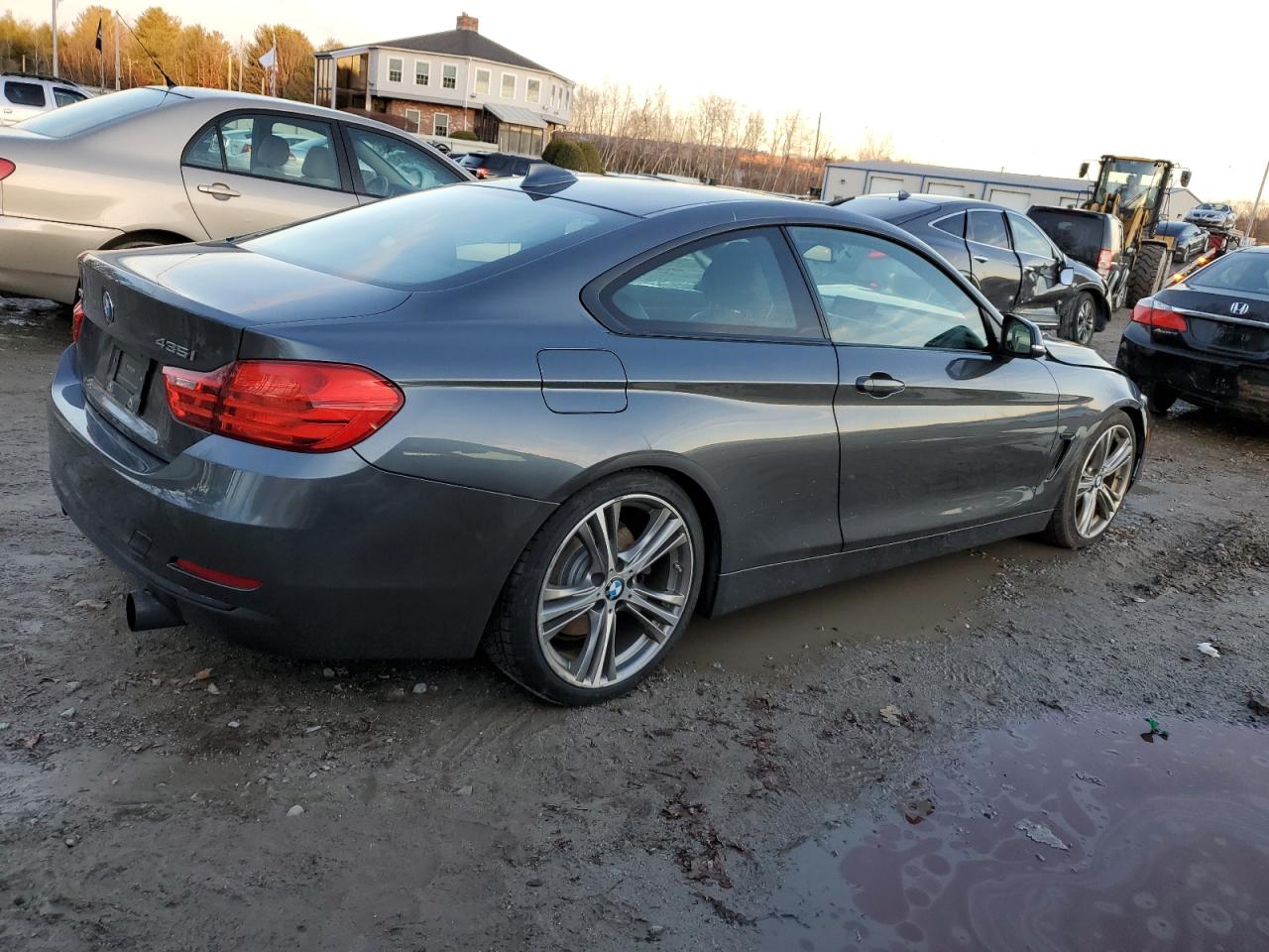 2015 BMW 4er VIN WBA3R5C59FK372311 Copart auction photo, front end damage thumbnail 3