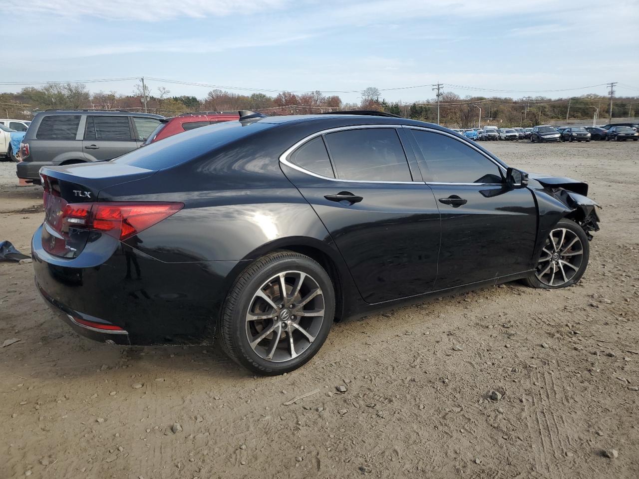 2016 Acura TLX VIN 19UUB3F50GA001624 Copart auction photo, front end / side damage thumbnail 3