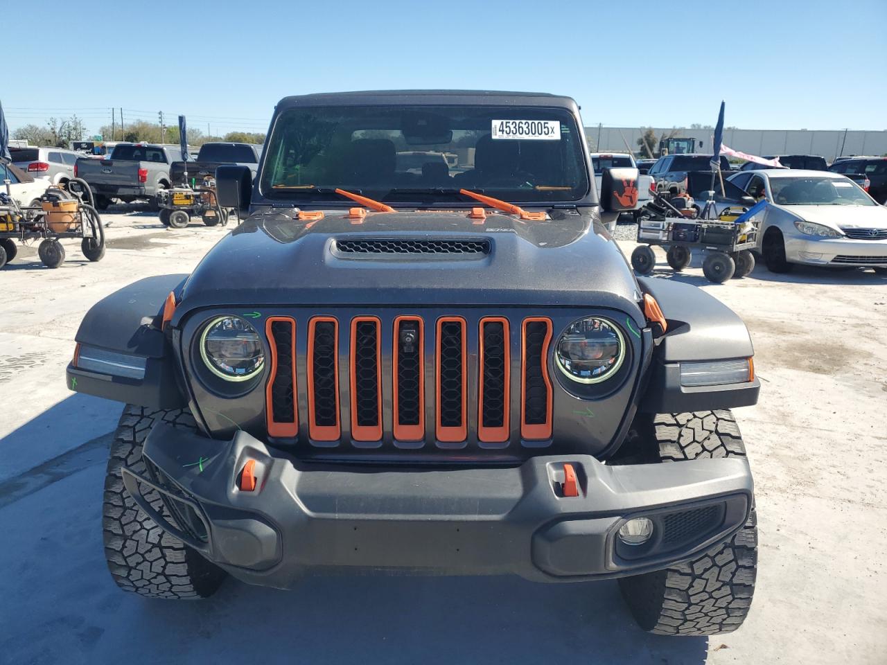 2021 Jeep Gladiator VIN 1C6JJTEG0ML620576 Copart auction photo, front end damage thumbnail 5