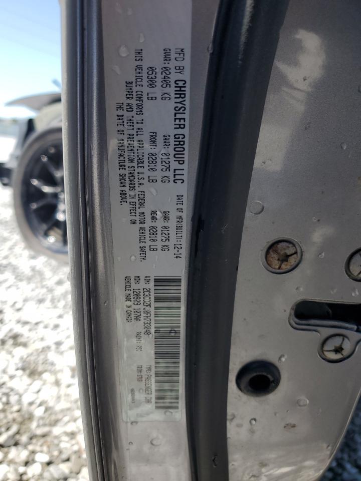 2015 Dodge Challenger VIN 2C3CDZFJ0FH733048 Copart auction photo, front end / undercarriage damage thumbnail 13