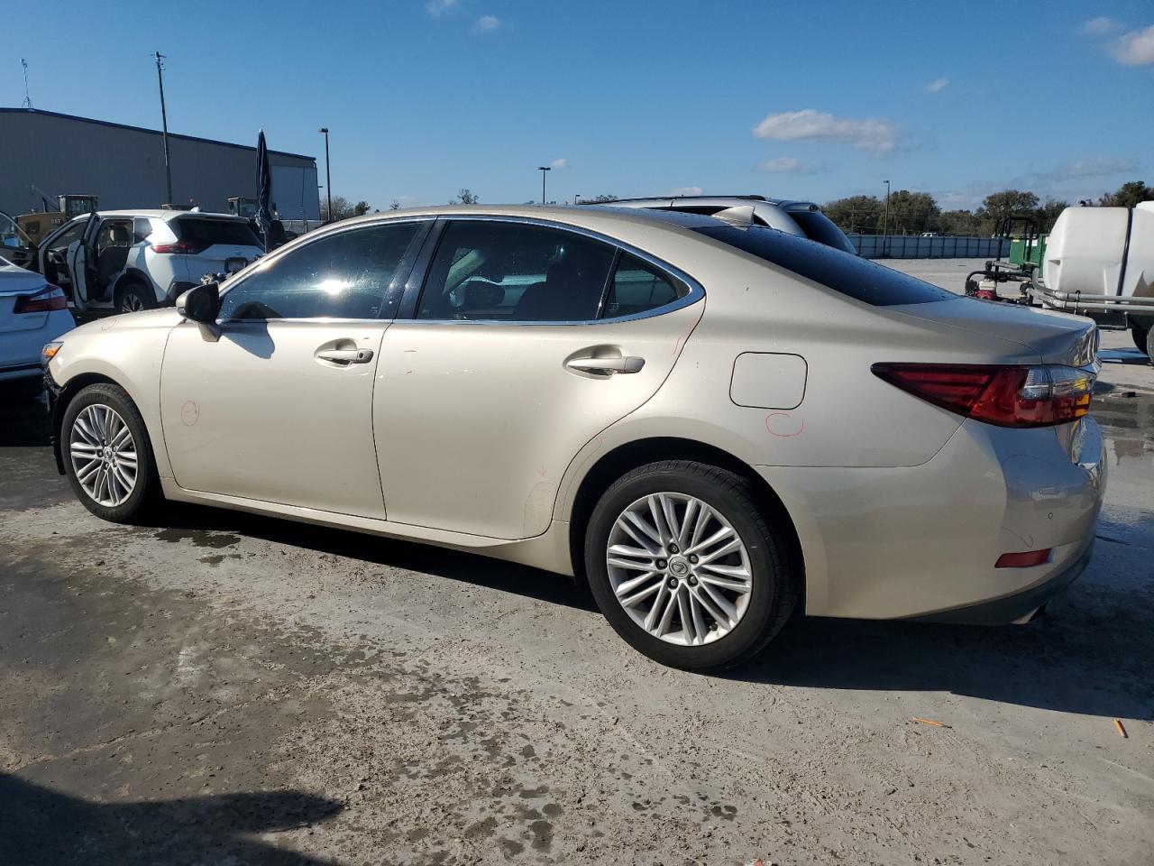 2017 Lexus ES VIN 58ABK1GG7HU043075 Copart auction photo, front end / side damage thumbnail 2