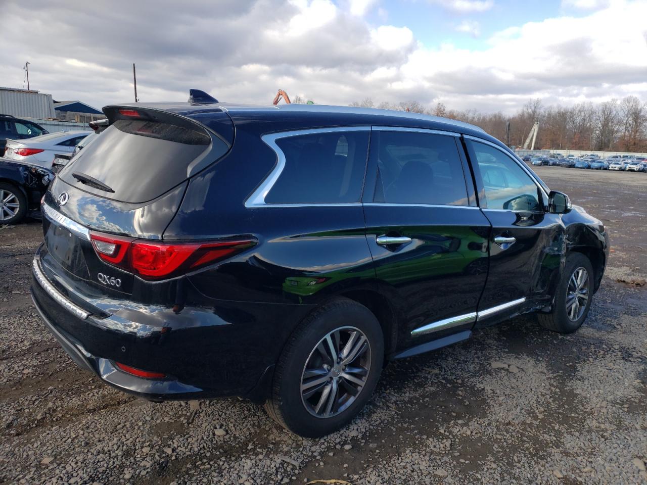 2020 Infiniti QX60 VIN 5N1DL0MM2LC541832 Copart auction photo, side damage thumbnail 3