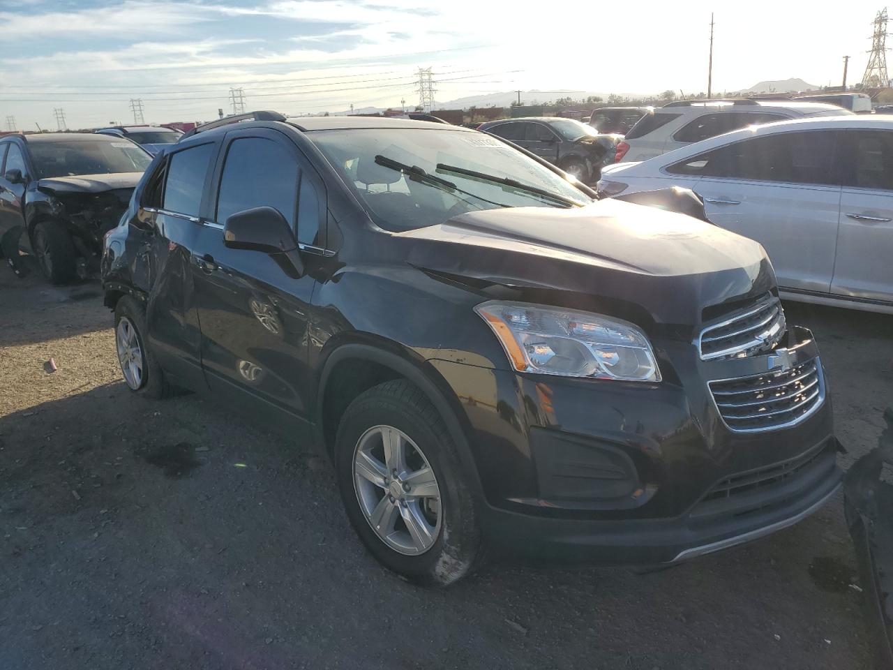 2015 Chevrolet Trax VIN KL7CJLSB6FB088640 Copart auction photo, all over / undercarriage damage thumbnail 4