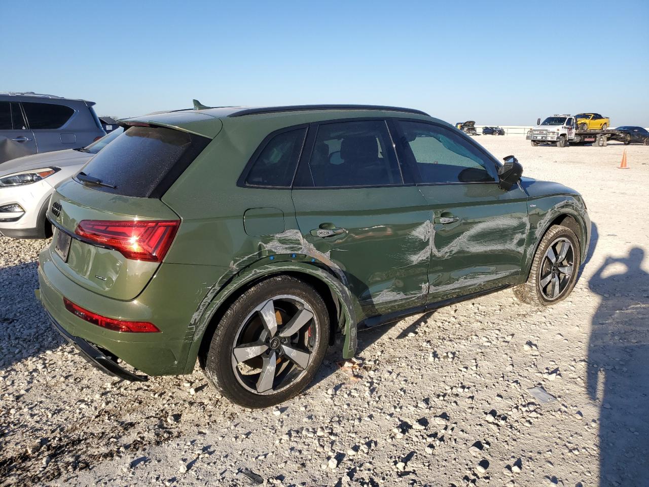 2023 Audi Q5 VIN WA1EAAFY9P2119468 Copart auction photo, side damage thumbnail 3
