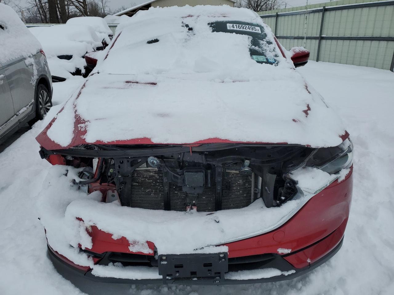 2021 Mazda CX-5 VIN JM3KFBEY7M0343399 Copart auction photo, front end damage thumbnail 5