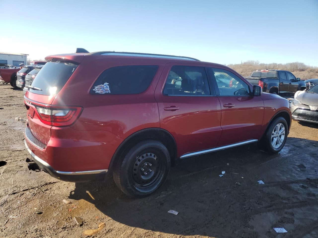 2014 Dodge Durango VIN 1C4RDJAG6EC980059 Copart auction photo, rear end / minor dent/scratches damage thumbnail 3