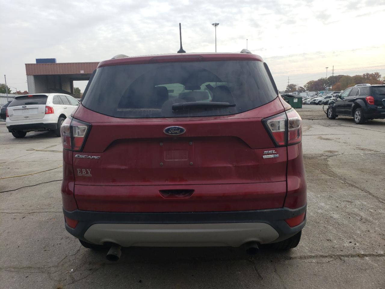 2018 Ford Escape VIN 1FMCU9HD0JUA36211 Copart auction photo, front end / side damage thumbnail 6