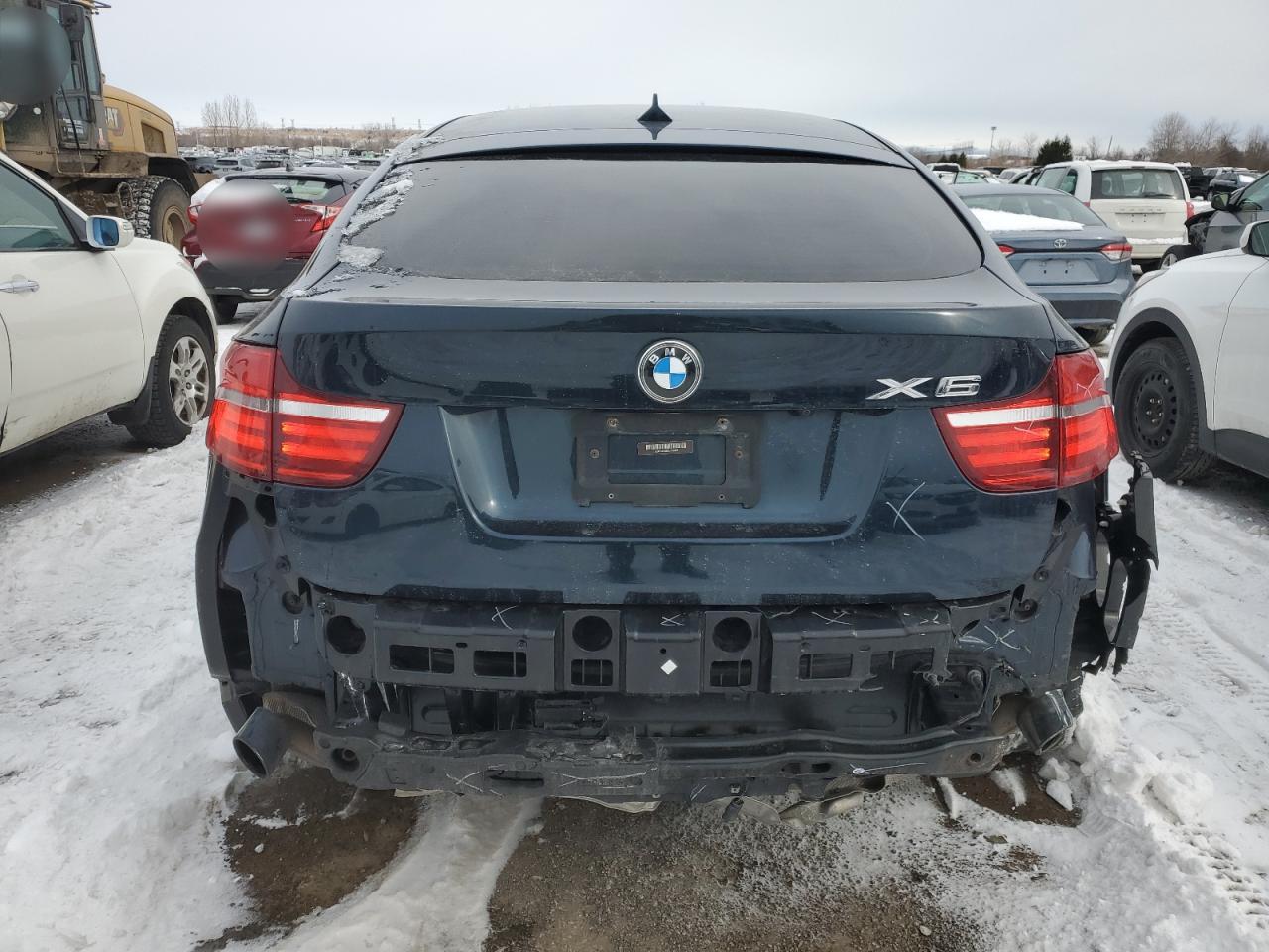 2013 BMW X6 VIN 5UXFG2C56DL783045 Copart auction photo, rear end / undercarriage damage thumbnail 6