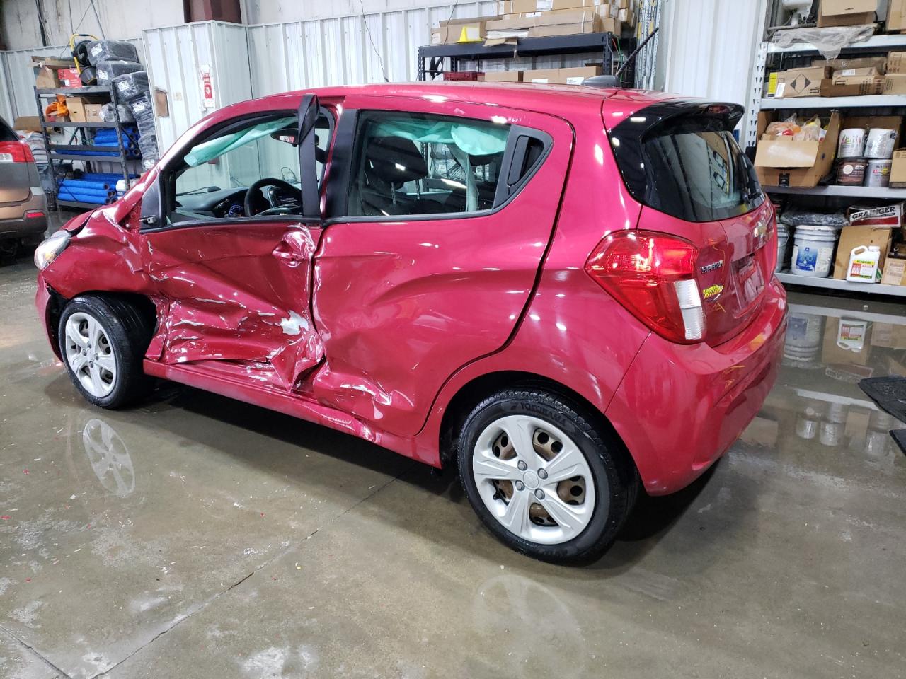 2020 Chevrolet Spark VIN KL8CB6SA0LC450937 Copart auction photo, side / hail damage thumbnail 2