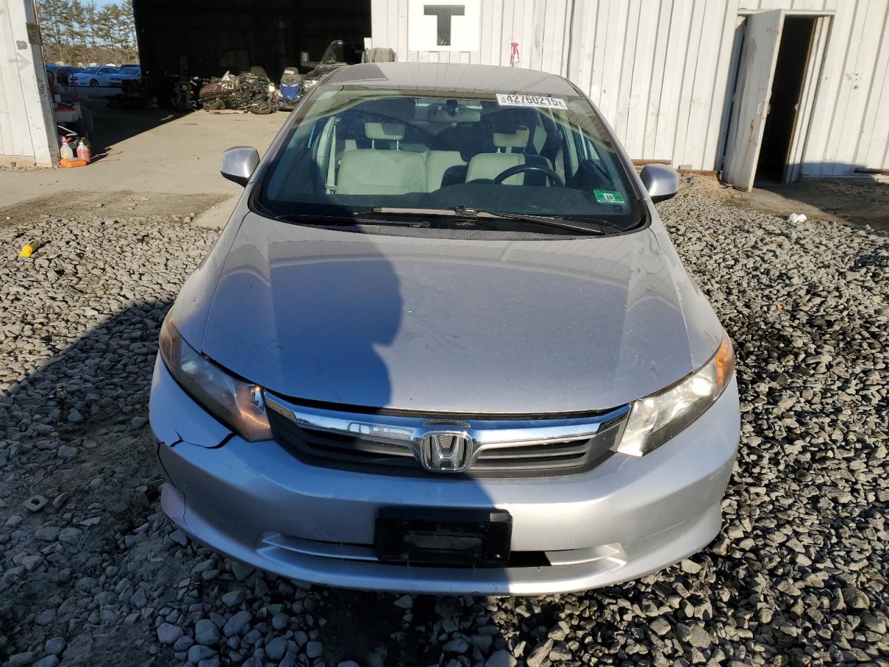 2012 Honda Civic VIN 19XFB2F51CE359985 Copart auction photo, front end / rear end damage thumbnail 5