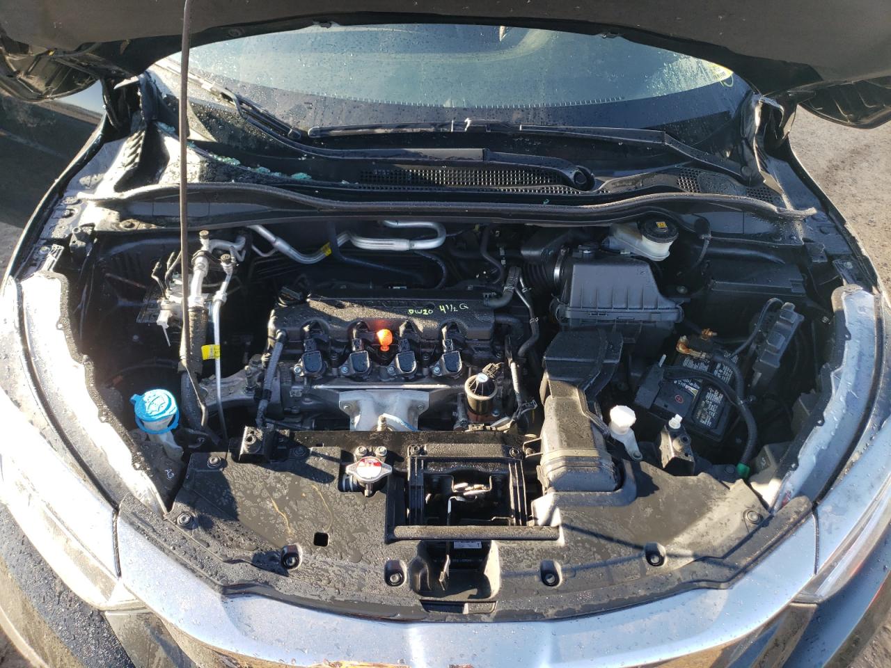 2021 Honda HR-V VIN 3CZRU6H39MM722495 Copart auction photo, side / front end damage thumbnail 11