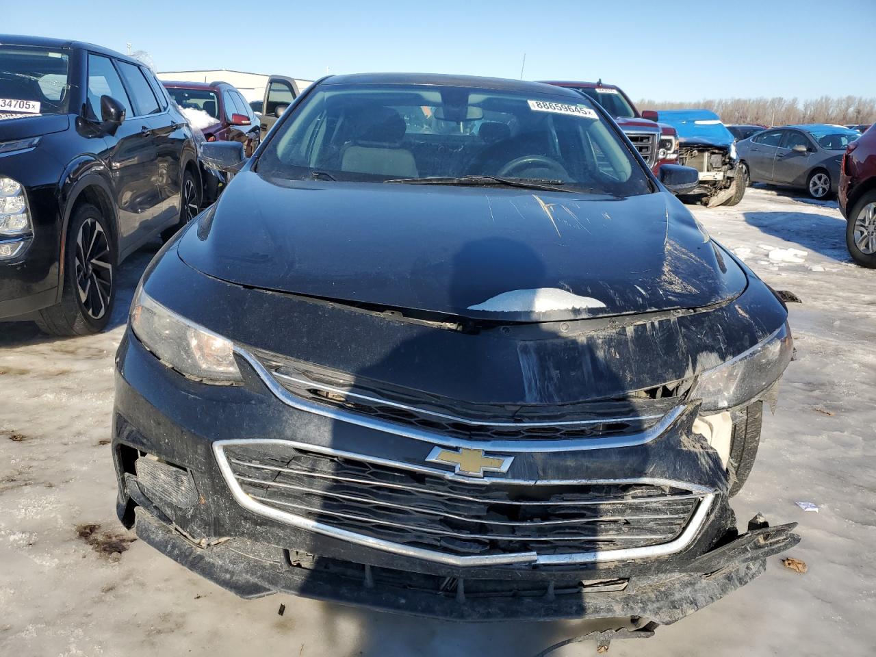 2017 Chevrolet Malibu VIN 1G1ZE5STXHF110116 Copart auction photo, front end damage thumbnail 5