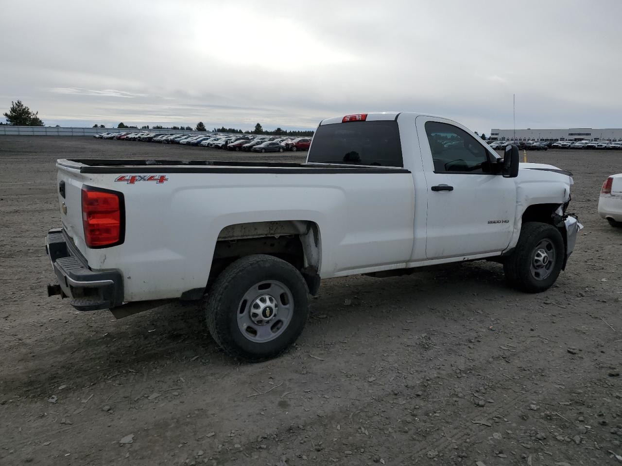 2015 Chevrolet Silverado VIN 1GC0KUEG1FZ108011 Copart auction photo, front end / side damage thumbnail 3