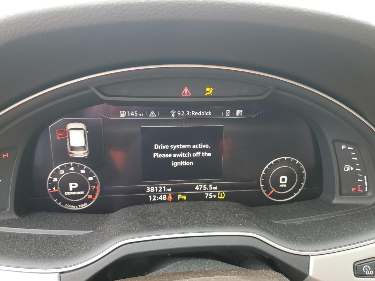 2019 Audi Q7 VIN WA1LHAF79KD027011 Copart auction photo, front end / side damage thumbnail 9