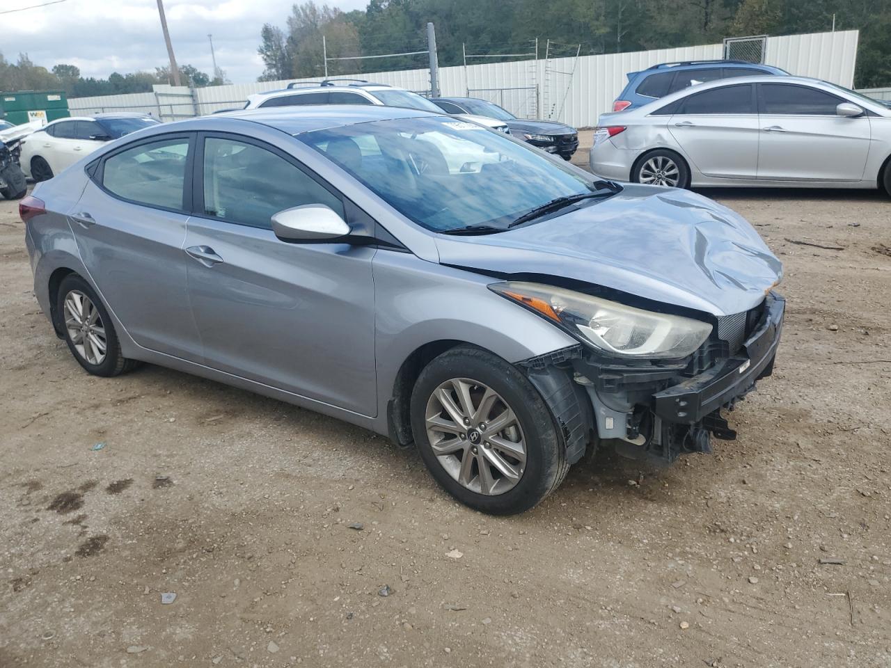 2015 Hyundai Elantra VIN 5NPDH4AE9FH633054 Copart auction photo, front end damage thumbnail 4