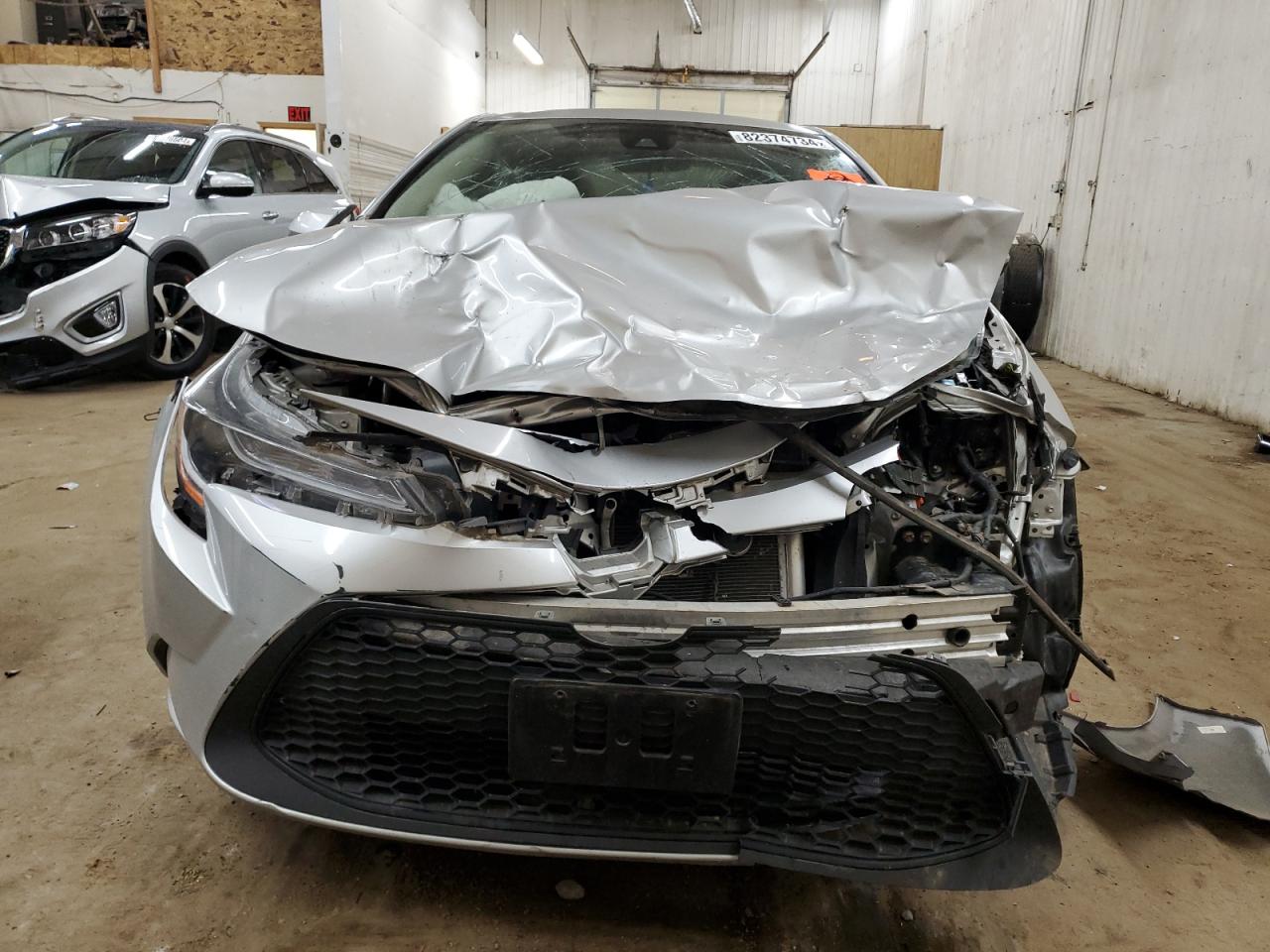 2020 Toyota Corolla VIN JTDEPRAE5LJ087568 Copart auction photo, front end damage thumbnail 5