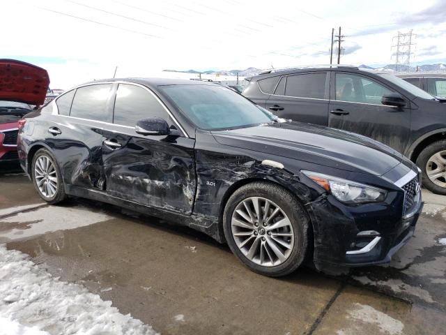 2018 Infiniti Q50 VIN JN1EV7AR2JM439033 Copart auction photo, side / front end damage thumbnail 4