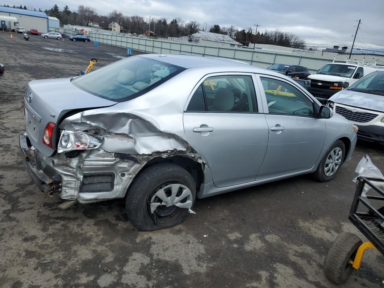 2010 Toyota Corolla VIN JTDBU4EE0AJ077570 Copart auction photo, rear end damage thumbnail 3