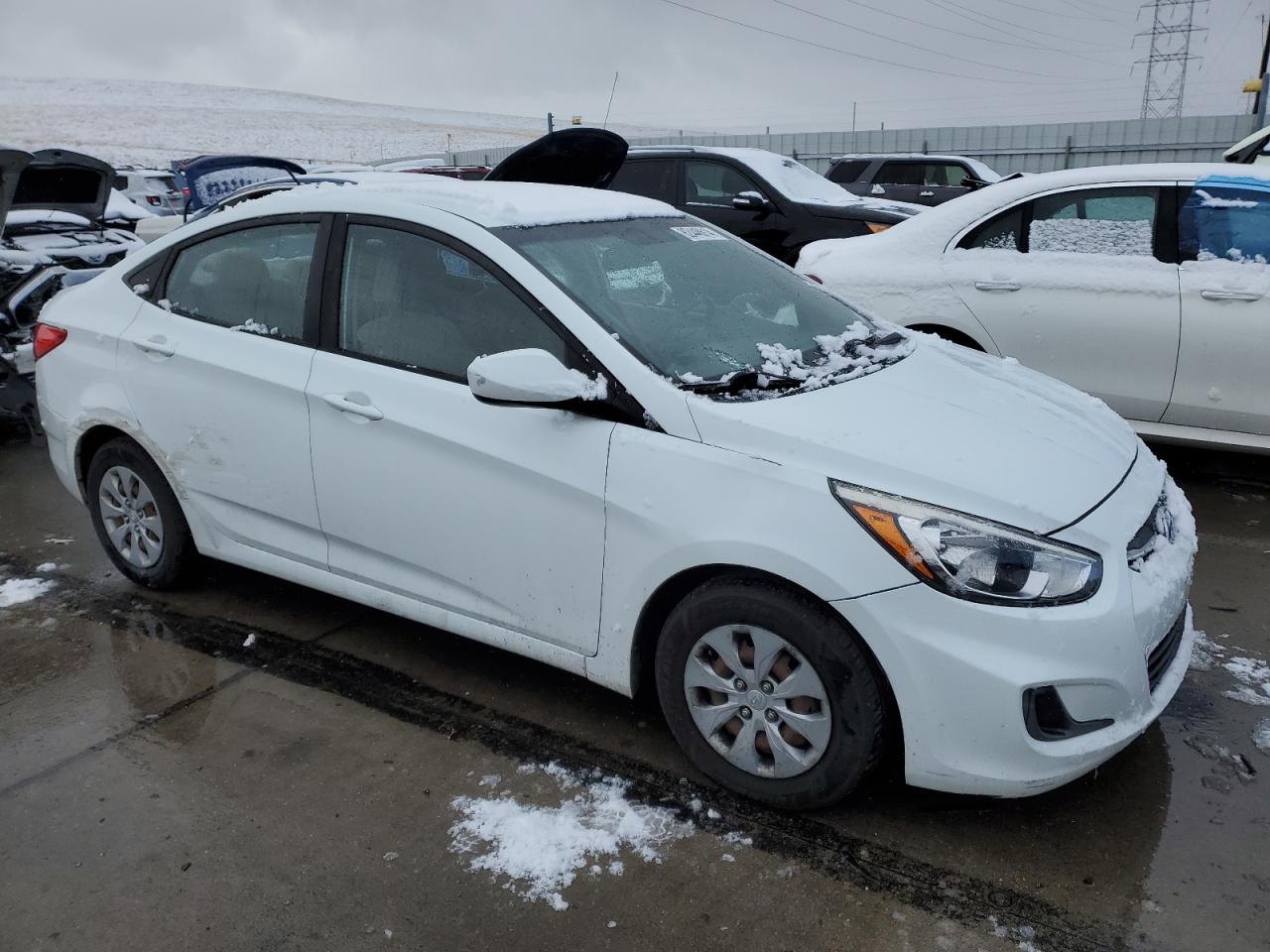 2016 Hyundai Accent VIN KMHCT4AE6GU123046 Copart auction photo, vandalism / side damage thumbnail 4