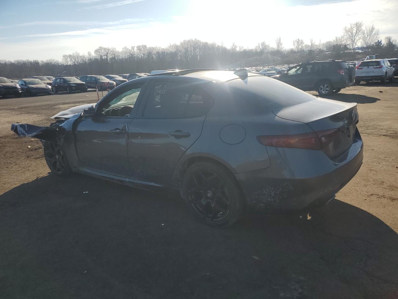 2021 Alfa Romeo Giulia VIN ZARFAMAN9M7647301 Copart auction photo, front end damage thumbnail 2