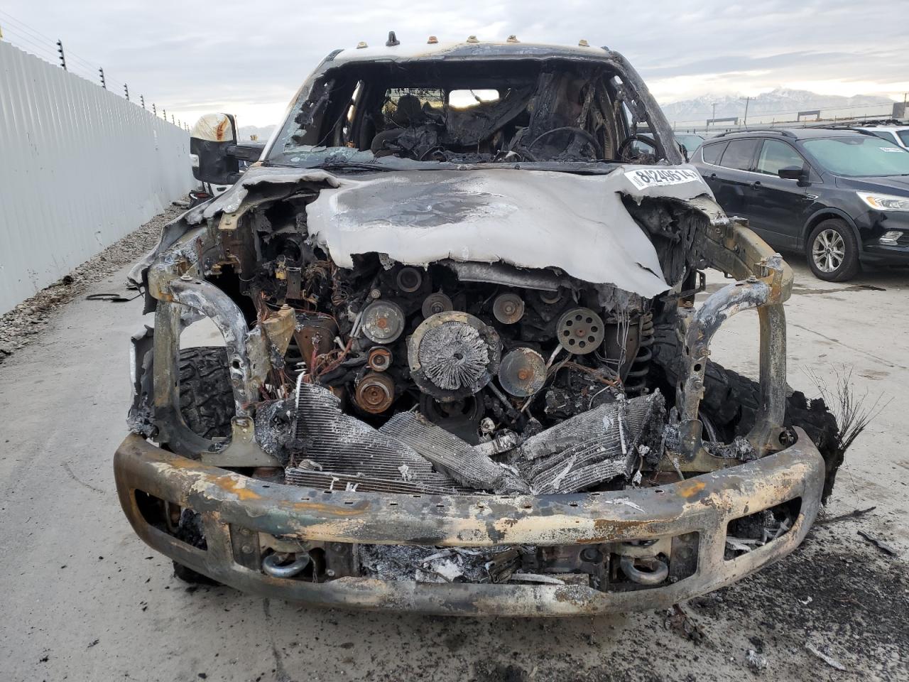2019 Ford F350 VIN 1FT8W3BT1KEE30166 Copart auction photo, burn damage thumbnail 5