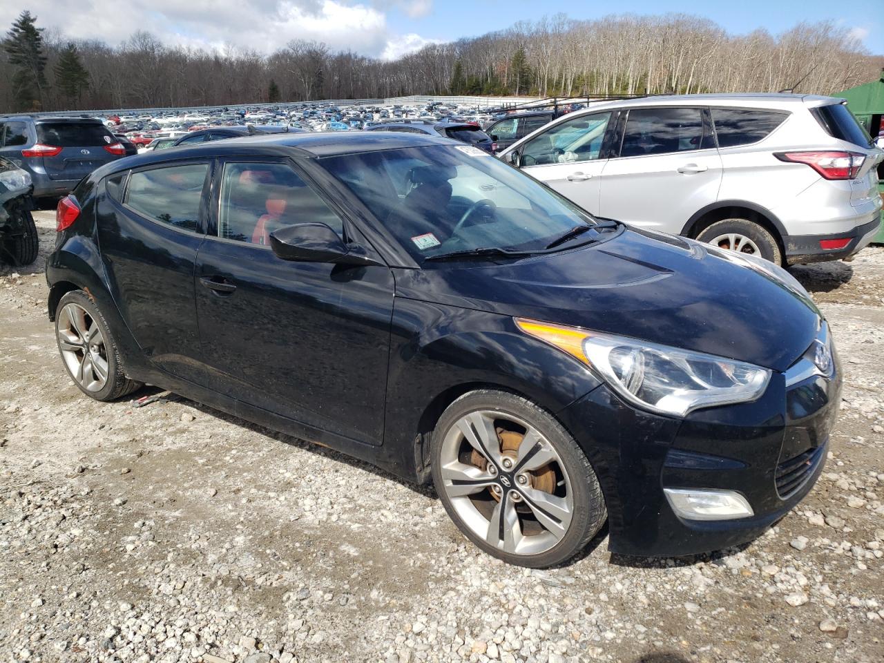 2012 Hyundai Veloster VIN KMHTC6AD8CU049030 Copart auction photo, rear end damage thumbnail 4