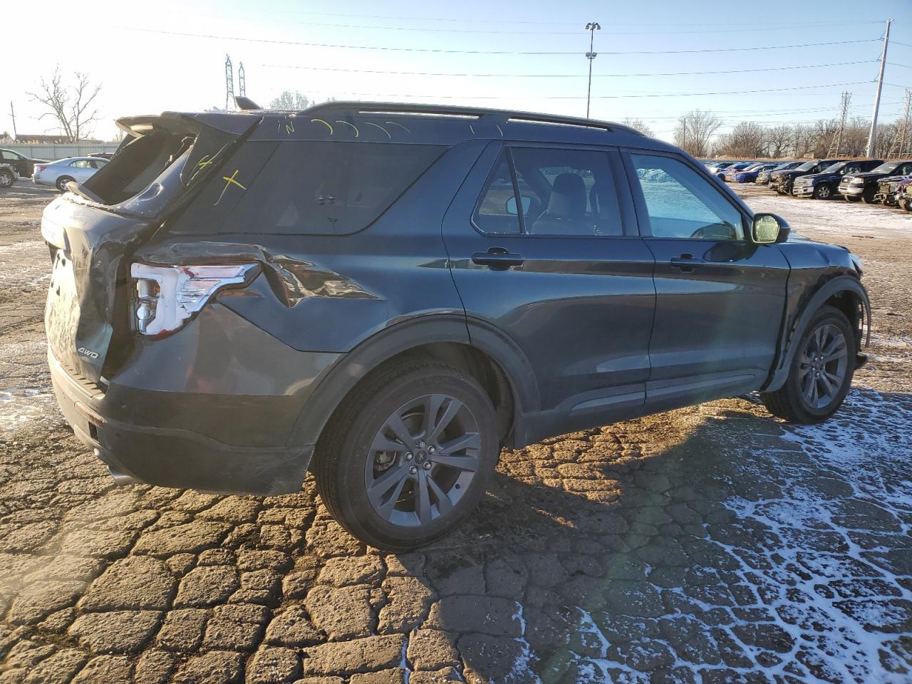 2023 Ford Explorer VIN 1FMSK8DH5PGB95883 Copart auction photo, front end / rear end damage thumbnail 3