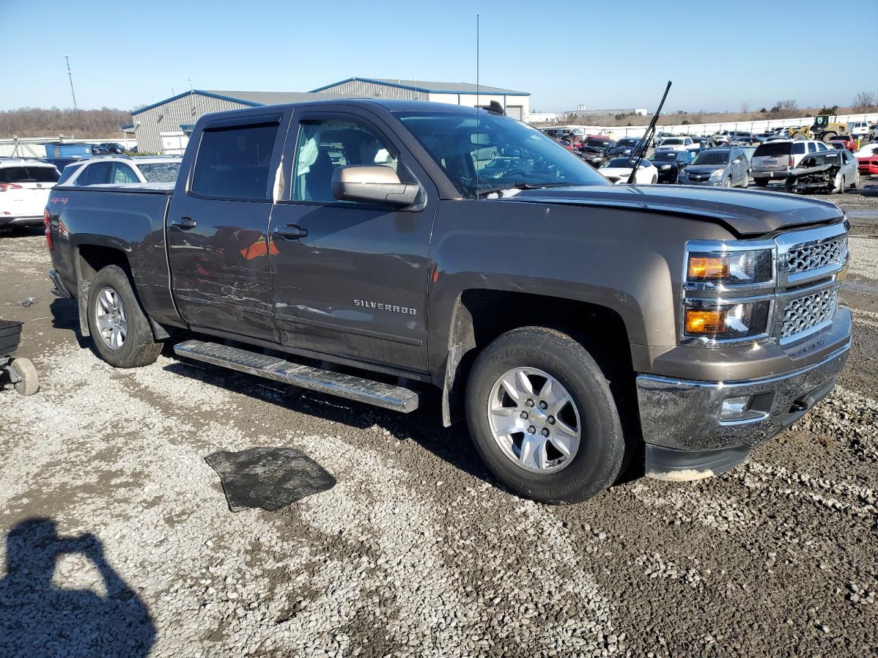 2015 Chevrolet Silverado VIN 3GCUKREC4FG190098 Copart auction photo, all over damage thumbnail 4