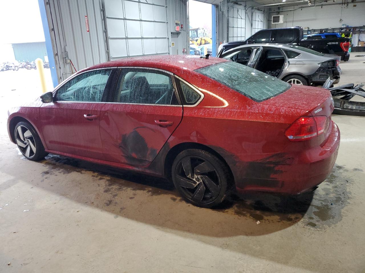 2015 Volkswagen Passat VIN 1VWAT7A38FC078429 Copart auction photo, side damage thumbnail 2