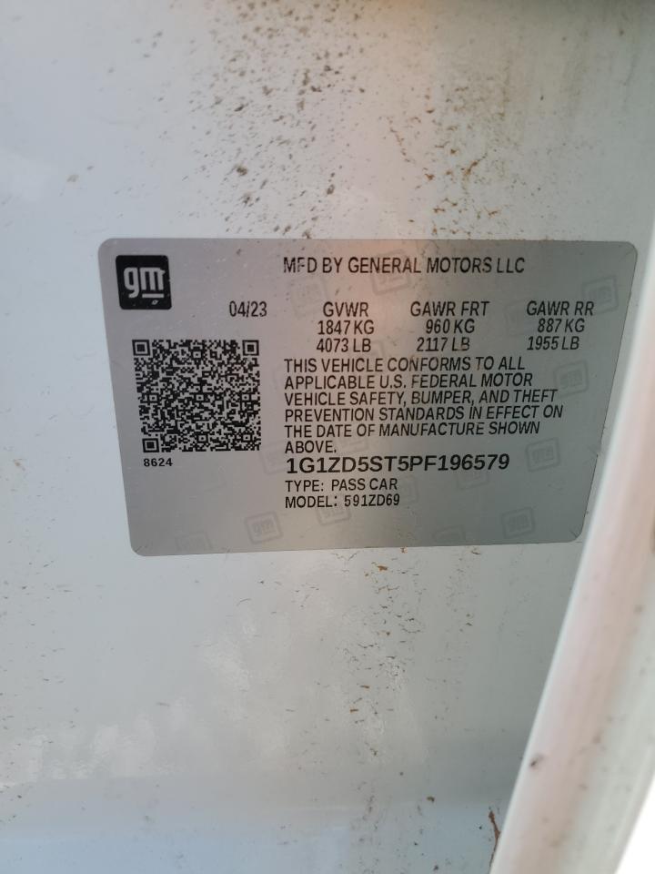 2023 Chevrolet Malibu VIN 1G1ZD5ST5PF196579 Copart auction photo, all over damage thumbnail 13