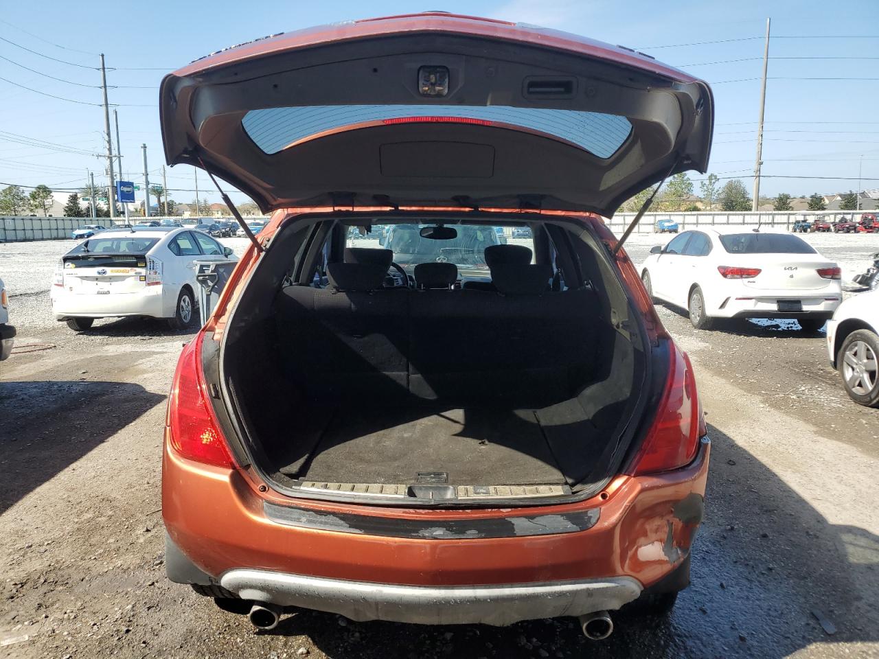 2004 Nissan Murano VIN JN8AZ08T44W202789 Copart auction photo, rear end damage thumbnail 6