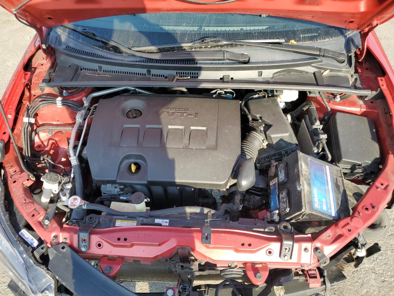 2019 Toyota Corolla VIN 2T1BURHE4KC147576 Copart auction photo, front end / side damage thumbnail 11
